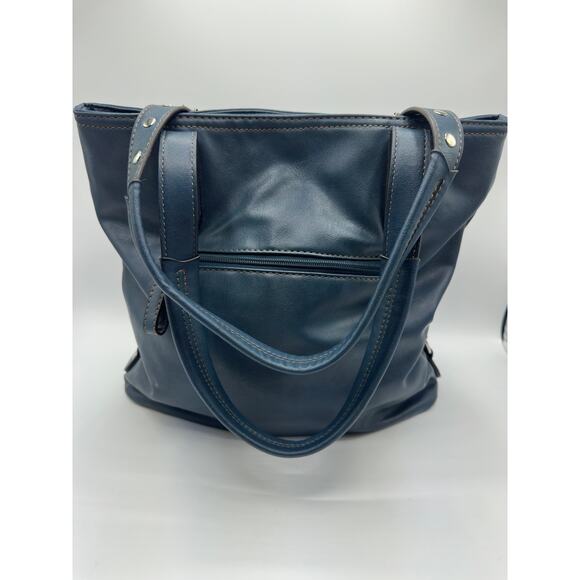 RELIC by Fossil Denim Blue Faux Leather Tote Bag - Picture 3 of 6